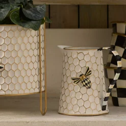 Spring|Greenery & Florals|MacKenzie-Childs Honeycomb Tin Watering Can