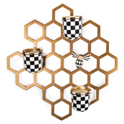Spring|Greenery & Florals|MacKenzie-Childs Honeycomb Wall Planter