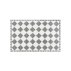 Rugs|MacKenzie-Childs Houndstooth Check Diamond 5' x 8' Rug