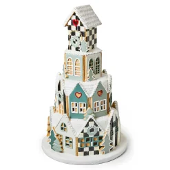 Holiday|Room Accents|MacKenzie-Childs Illuminated Farmhouse Gingerbread Village
