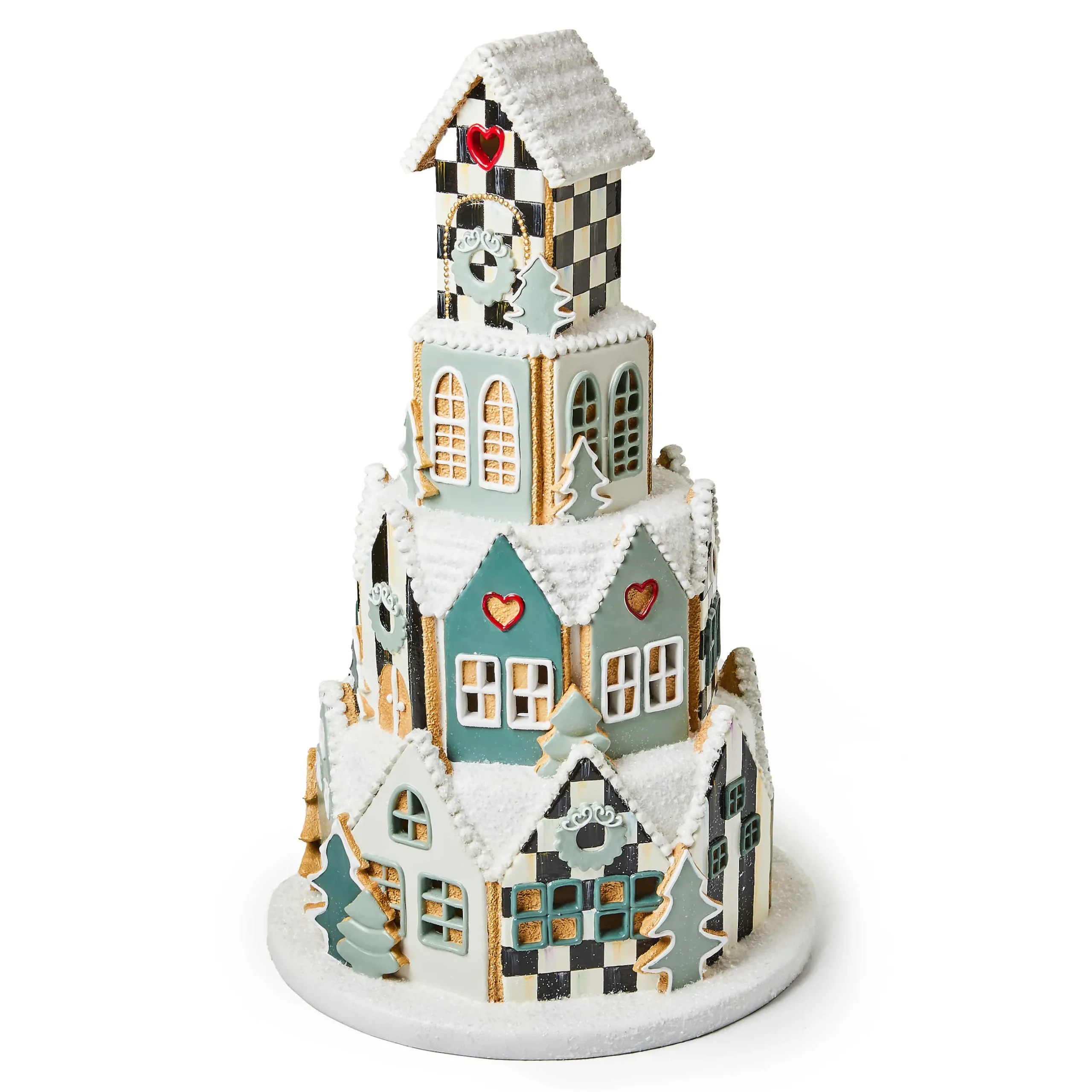 Holiday|Room Accents|MacKenzie-Childs Illuminated Farmhouse Gingerbread Village