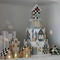 Holiday|Room Accents|MacKenzie-Childs Illuminated Farmhouse Gingerbread Village