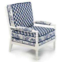 Outdoor|Spring|MacKenzie-Childs Indigo Villa Outdoor Chair