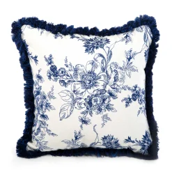 Pillows, Throws, & Cushions|Outdoor|MacKenzie-Childs Indigo Villa Outdoor Throw Pillow