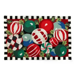 Holiday|Rugs|MacKenzie-Childs Jolly Ornaments 2' x 3' Rug