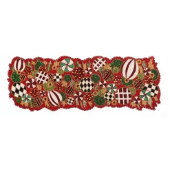 Holiday|Table Accessories|MacKenzie-Childs Jolly Ornaments Beaded Table Runner