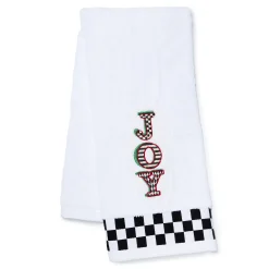 Holiday|Bath & Bath Accessories|MacKenzie-Childs JOY Check Hand Towel