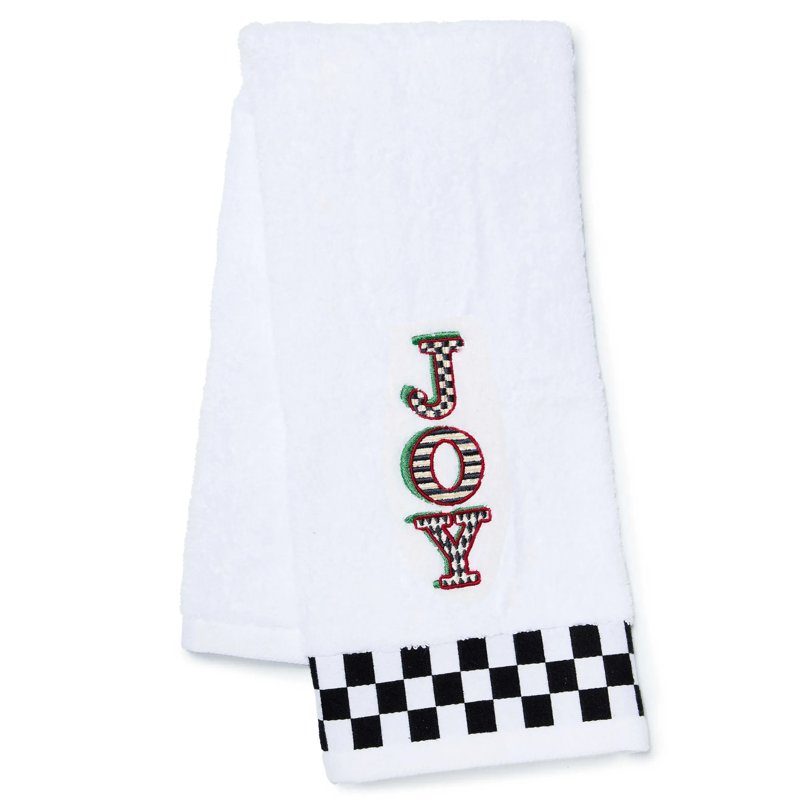 Holiday|Bath & Bath Accessories|MacKenzie-Childs JOY Check Hand Towel