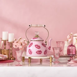 Fall Entertaining|Tea Kettles|MacKenzie-Childs Kiss Me 2 Quart Tea Kettle