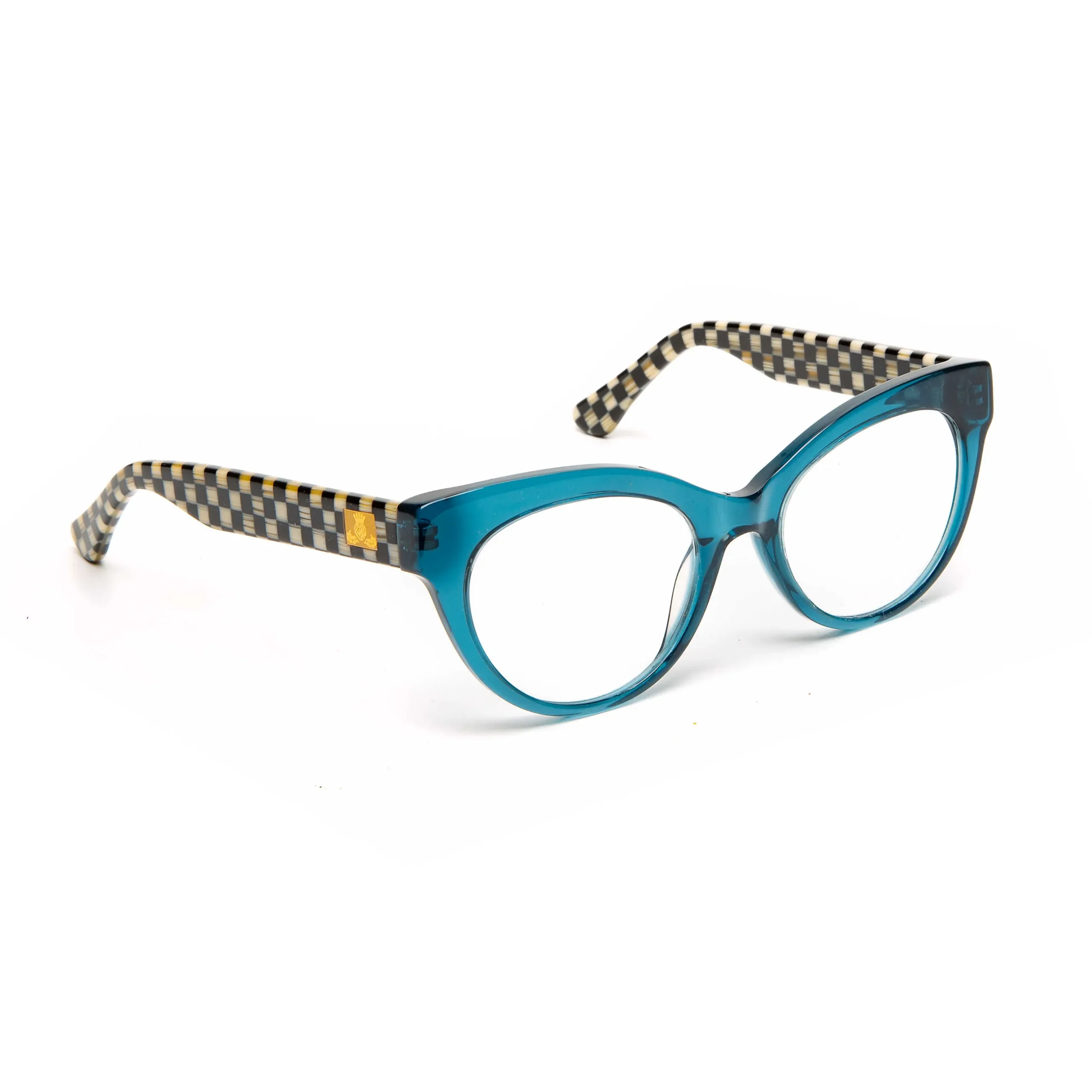 Accessories|MacKenzie-Childs Kitty Readers - Turquoise - x2.0