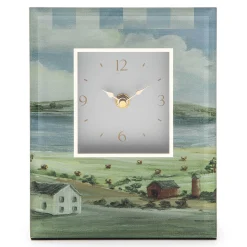 Room Accents|MacKenzie-Childs Landscape Carriage Clock