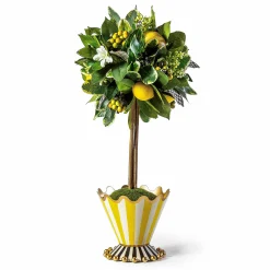 Spring|Greenery & Florals|MacKenzie-Childs Lemon Tabletop Topiary