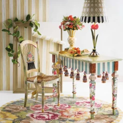 Dining Room & Kitchen|MacKenzie-Childs Light Flower Basket Side Chair