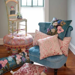 Dining Room & Kitchen|MacKenzie-Childs Light Flower Basket Side Chair