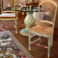 Dining Room & Kitchen|MacKenzie-Childs Light Flower Basket Side Chair