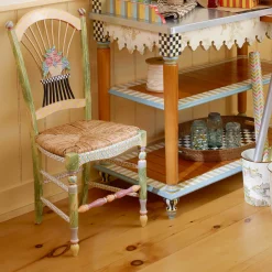 Dining Room & Kitchen|MacKenzie-Childs Light Flower Basket Side Chair