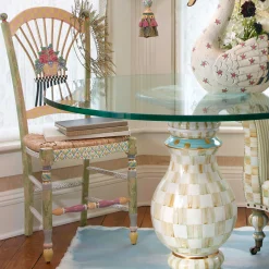 Dining Room & Kitchen|MacKenzie-Childs Light Flower Basket Side Chair