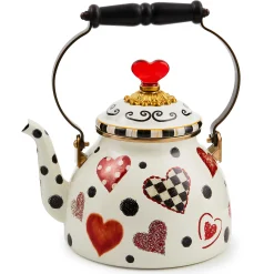 Fall Entertaining|Tea Kettles|MacKenzie-Childs Love 2 Quart Tea Kettle