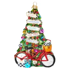 Holiday|MacKenzie-Childs Mackenzie Childs Bicycle Glass Ornament