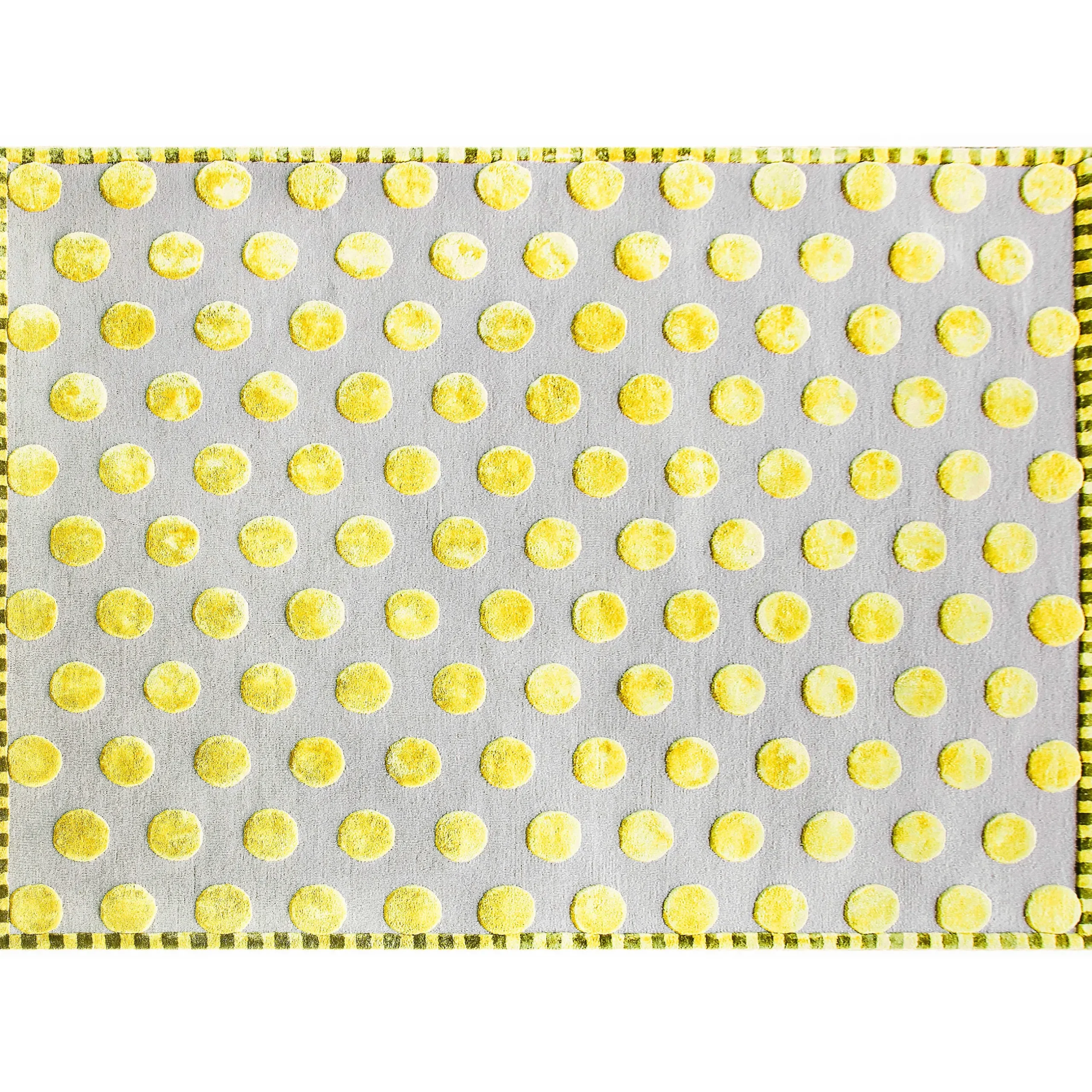 Rugs|MacKenzie-Childs Macro Dot Chartreuse Rug - 8' x 10'