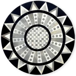 Rugs|MacKenzie-Childs Madison Hair on Hide 6' Round Rug