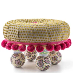 Living Room|MacKenzie-Childs Magnifique Tuffet