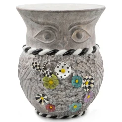 Spring|Outdoor|MacKenzie-Childs Maia Owl Garden Stool