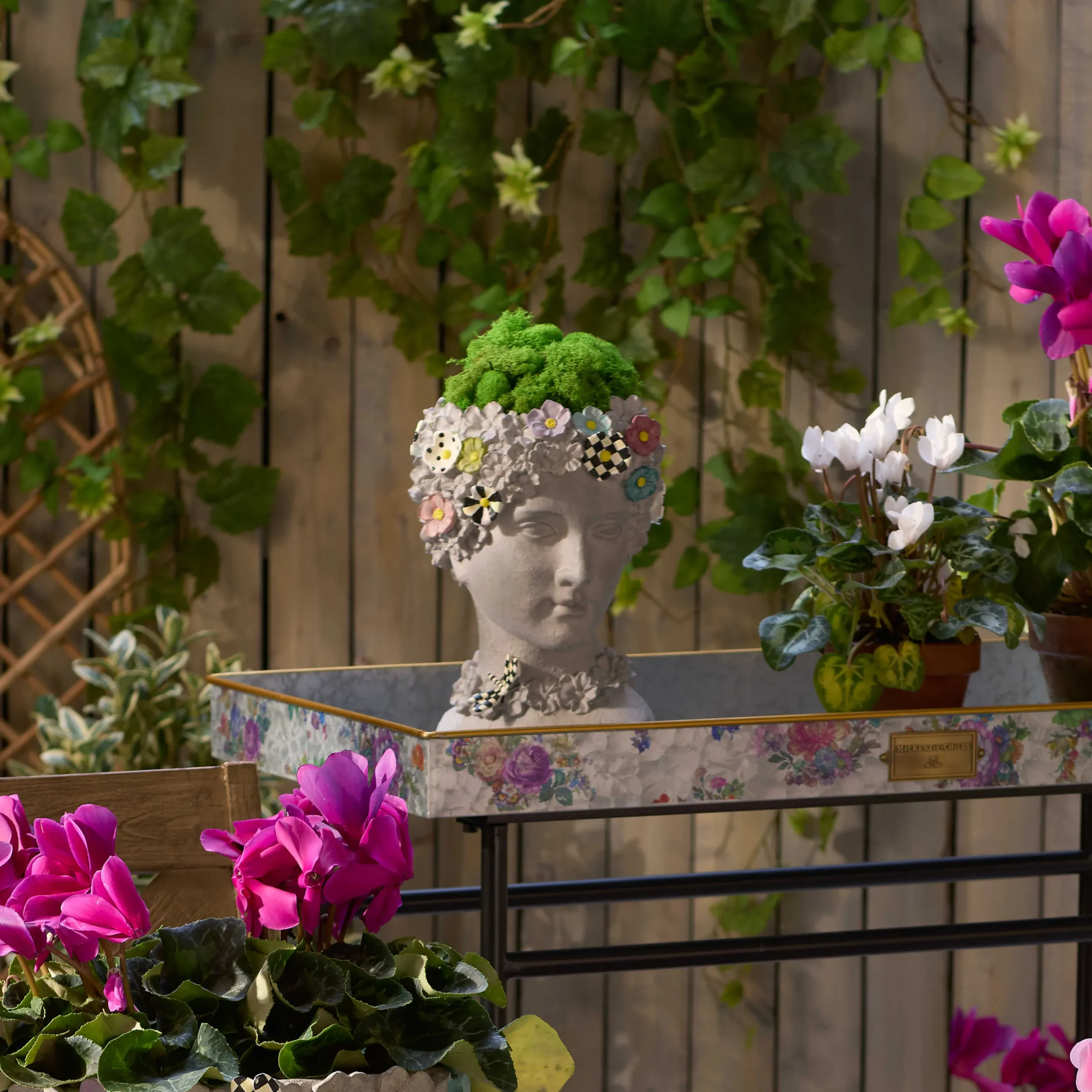 Spring|Greenery & Florals|MacKenzie-Childs Maia Small Bust Planter