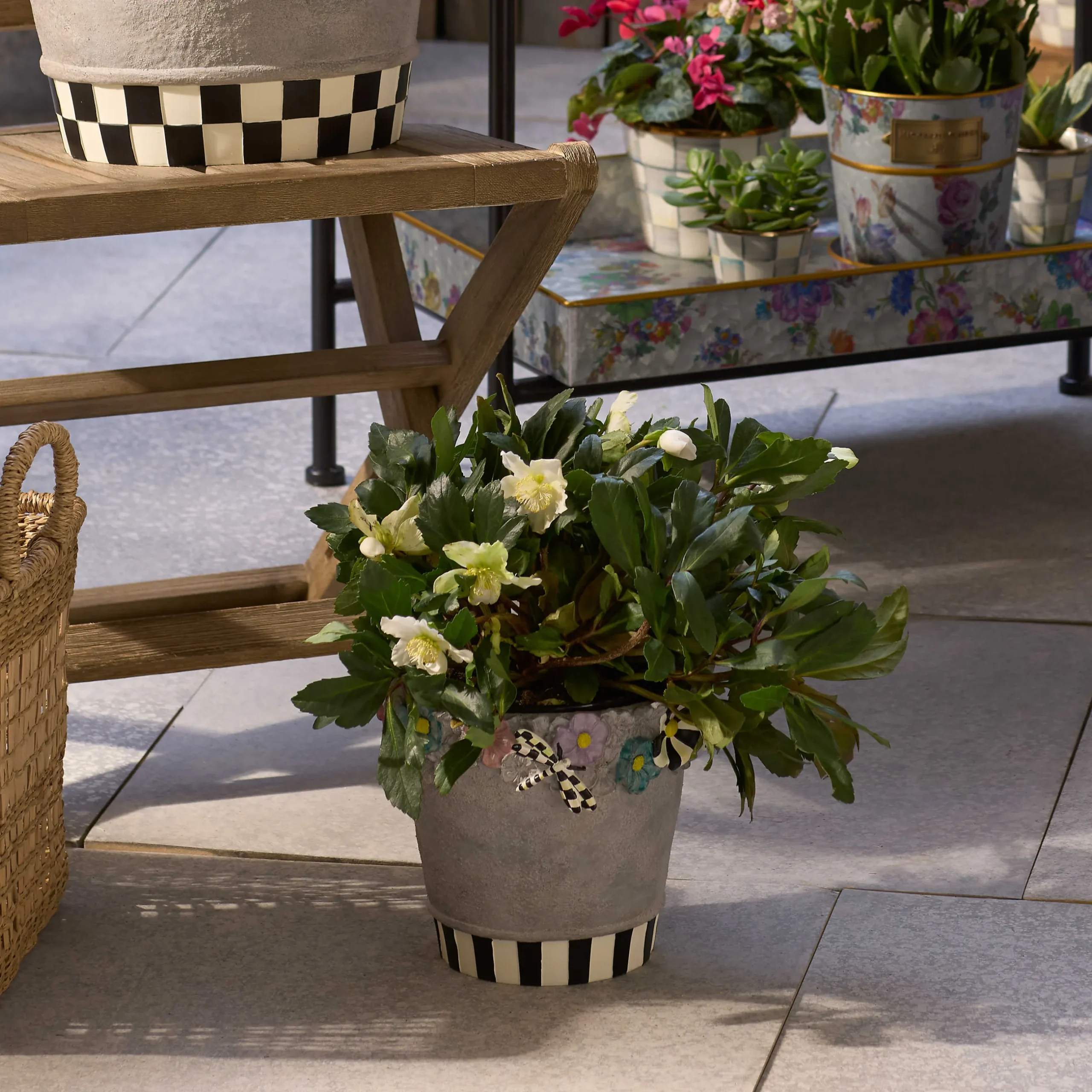 Spring|Greenery & Florals|MacKenzie-Childs Maia Small Pot