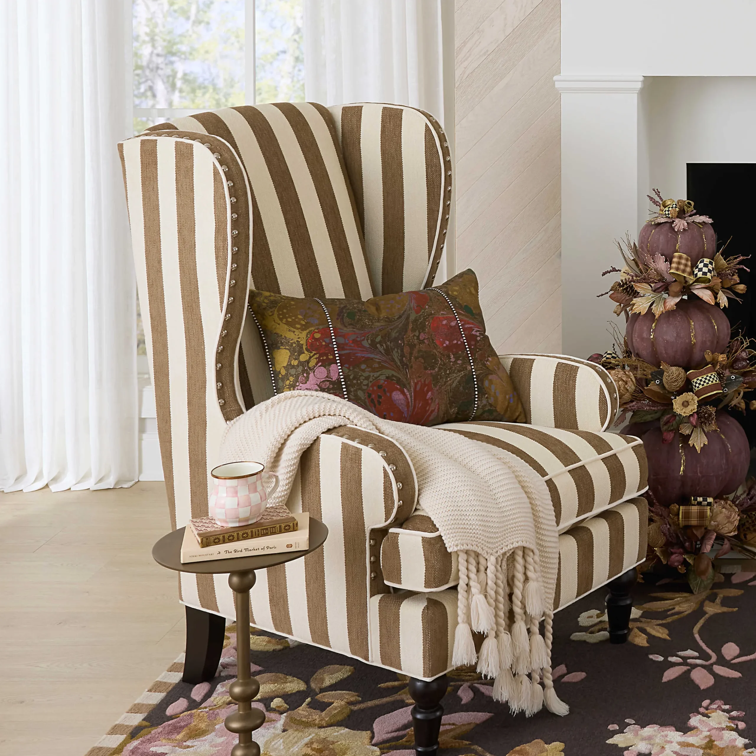 Pillows, Throws, & Cushions|MacKenzie-Childs Marbleized Lumbar Pillow