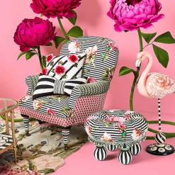 Pillows, Throws, & Cushions|MacKenzie-Childs Marquee Bow Throw Pillow