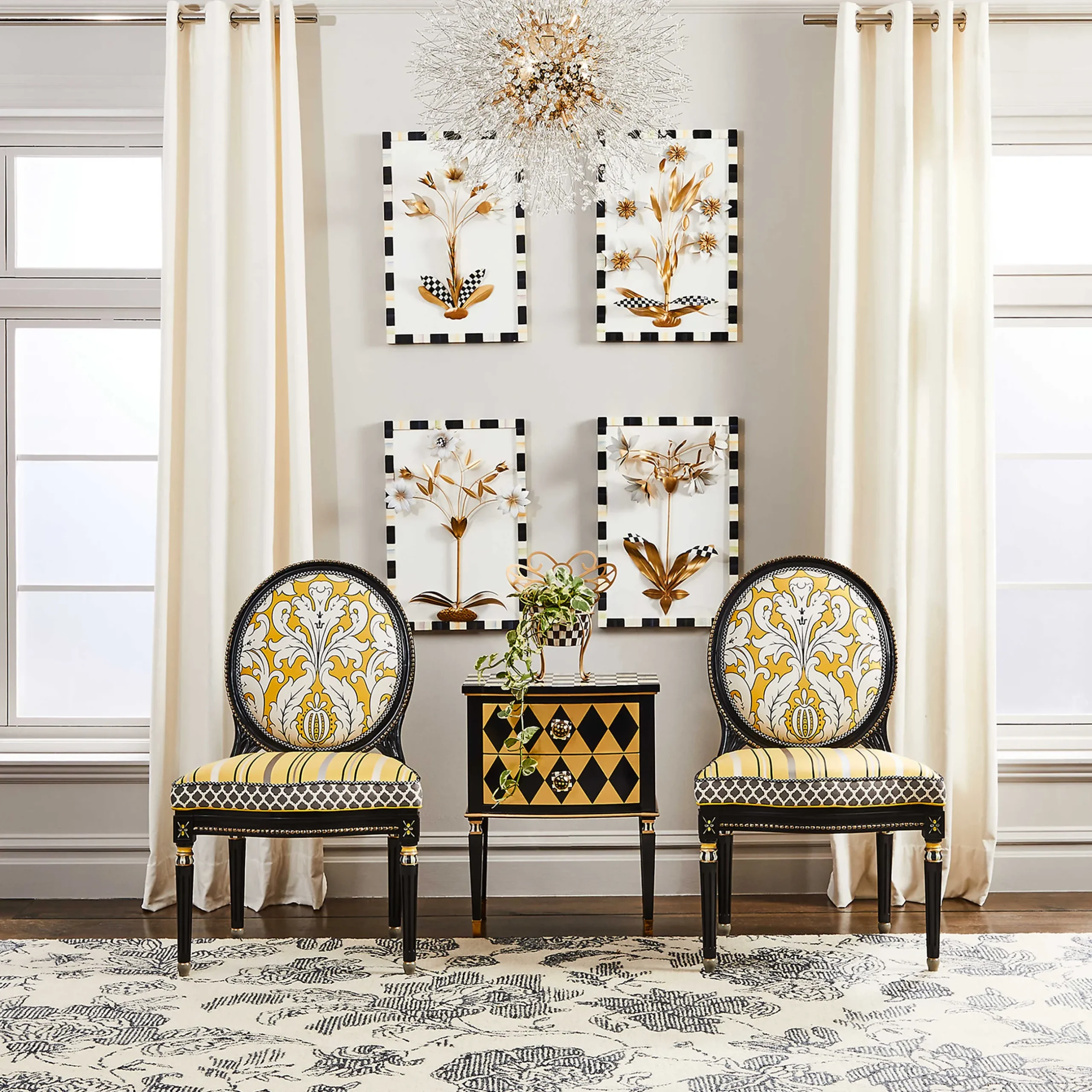 Room Accents|MacKenzie-Childs Marquee Daisy Wall Art
