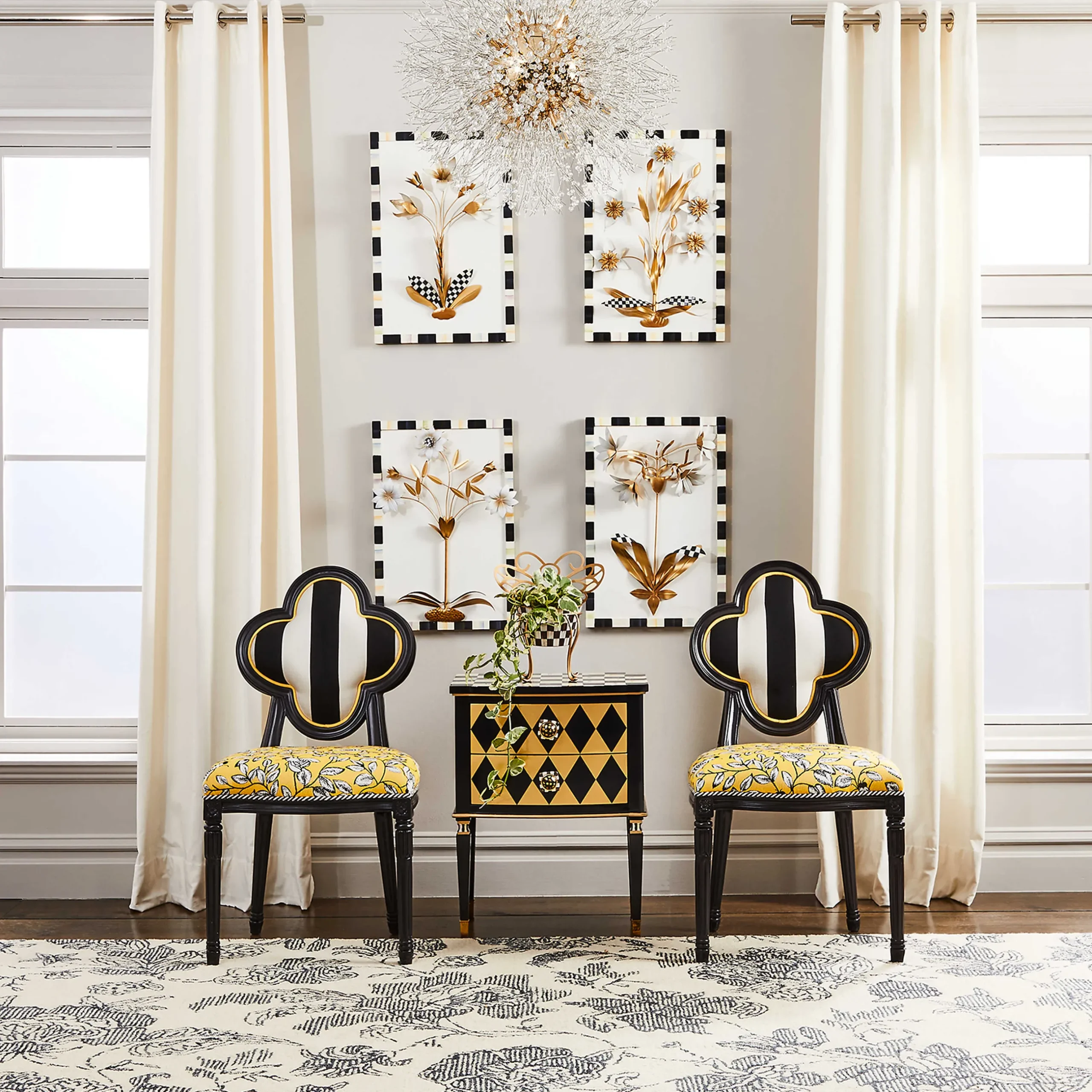 Room Accents|MacKenzie-Childs Marquee Daisy Wall Art