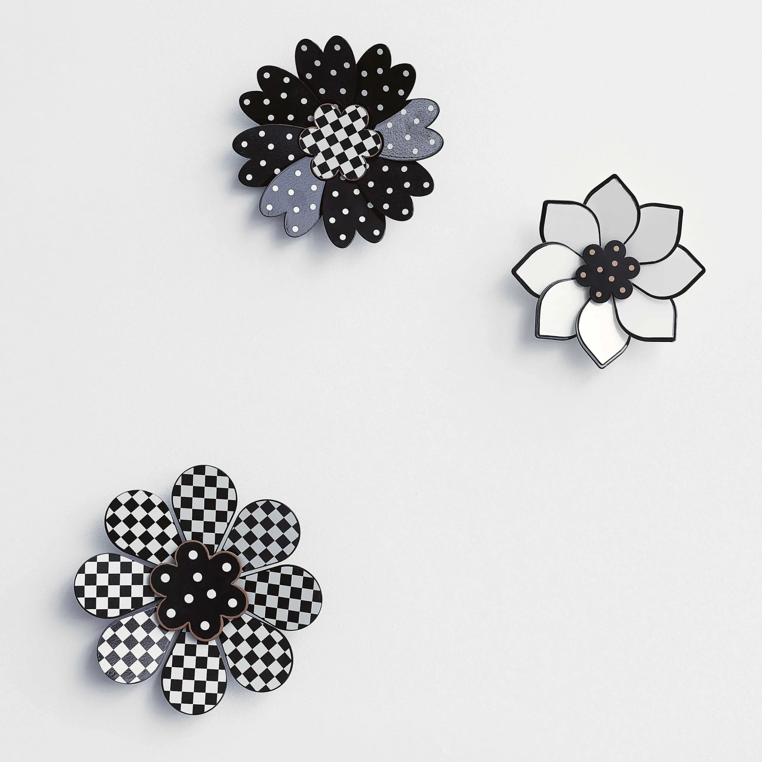 Room Accents|MacKenzie-Childs Marquee Wall Flowers, Set of 3