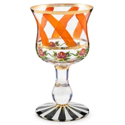 Holiday|The Halloween Shop|MacKenzie-Childs Maypole Apricot Wine Glass