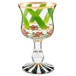 Drinkware|Bar Entertaining|MacKenzie-Childs Maypole Leaf Wine Glass