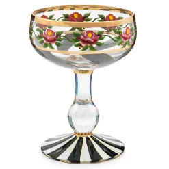 Drinkware|MacKenzie-Childs Maypole Sterling Coupe Glass