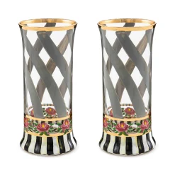 Holiday|Drinkware|MacKenzie-Childs Maypole Sterling Highball Glass, Set of 2