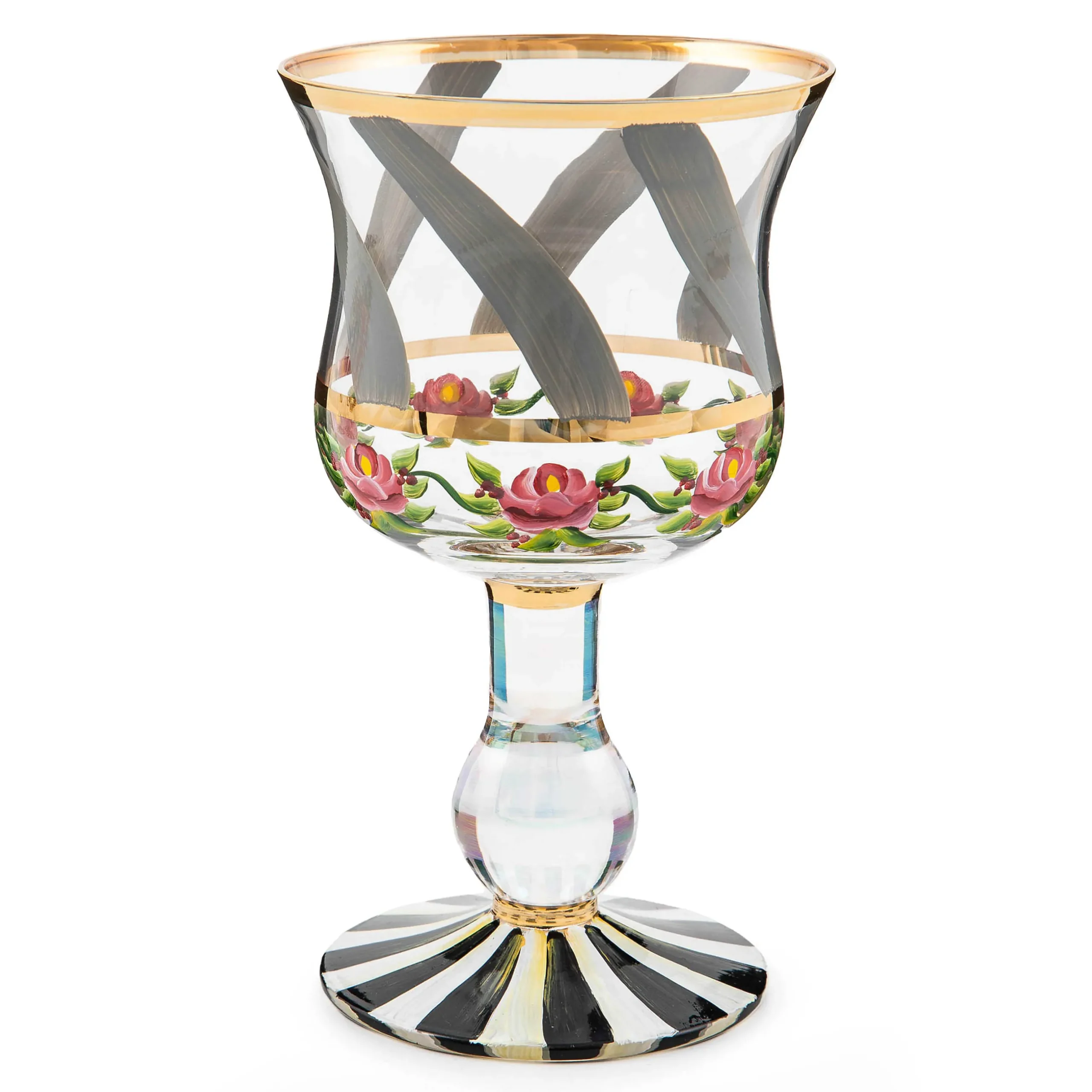 Drinkware|Bar Entertaining|MacKenzie-Childs Maypole Sterling Wine Glass