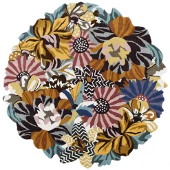 Rugs|MacKenzie-Childs Milano Floral 6' Round Rug