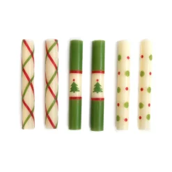 Holiday|Candles & Fragrances|MacKenzie-Childs Mini Noel Dinner Candles, Set of 6