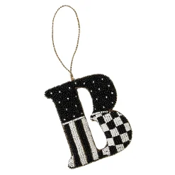 Holiday|MacKenzie-Childs Monogram Beaded B Ornament