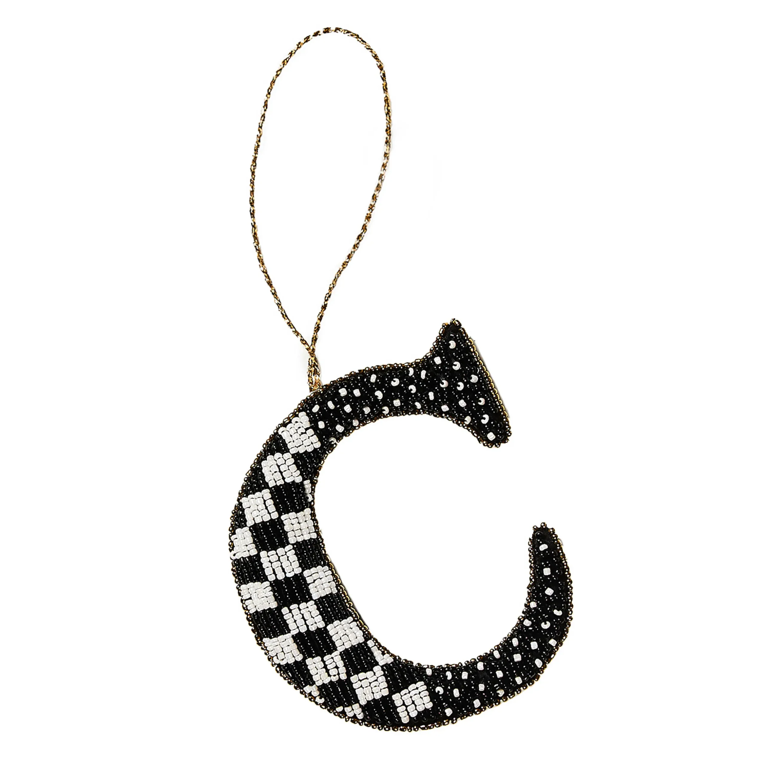 Holiday|MacKenzie-Childs Monogram Beaded C Ornament