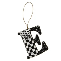 Holiday|MacKenzie-Childs Monogram Beaded E Ornament