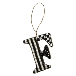 Holiday|MacKenzie-Childs Monogram Beaded F Ornament