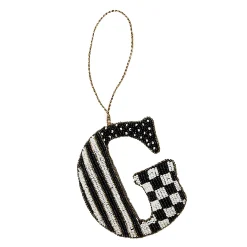 Holiday|MacKenzie-Childs Monogram Beaded G Ornament