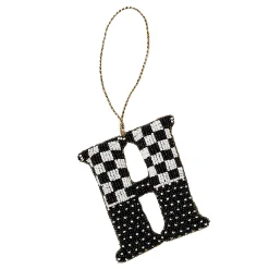 Holiday|MacKenzie-Childs Monogram Beaded H Ornament