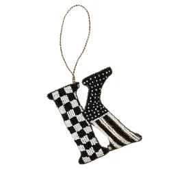 Holiday|MacKenzie-Childs Monogram Beaded K Ornament