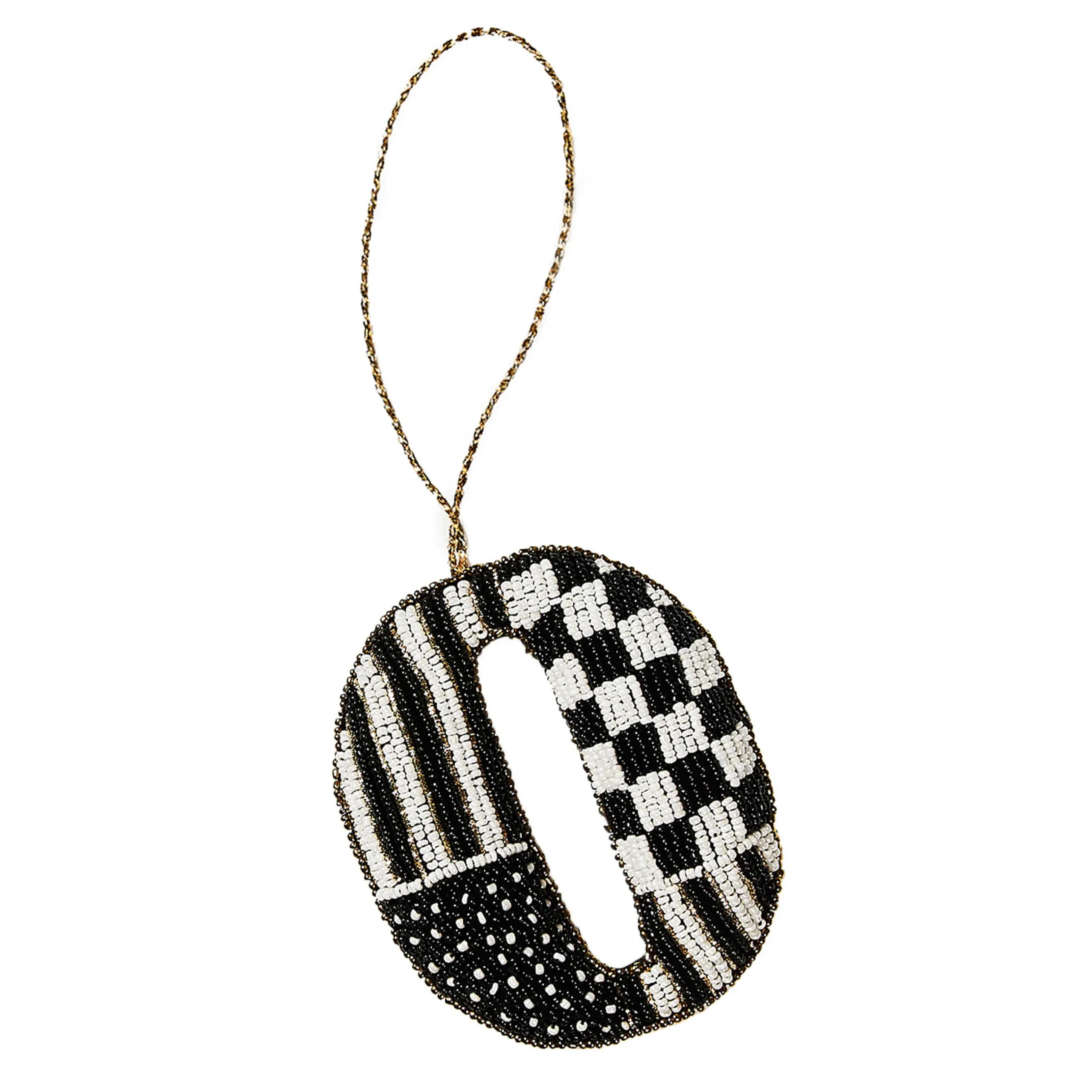 Holiday|MacKenzie-Childs Monogram Beaded O Ornament