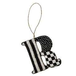 Holiday|MacKenzie-Childs Monogram Beaded R Ornament